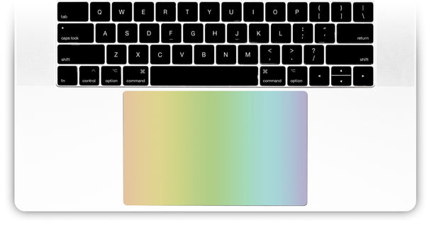 Rainbow themed trackpad sticker for MacBook