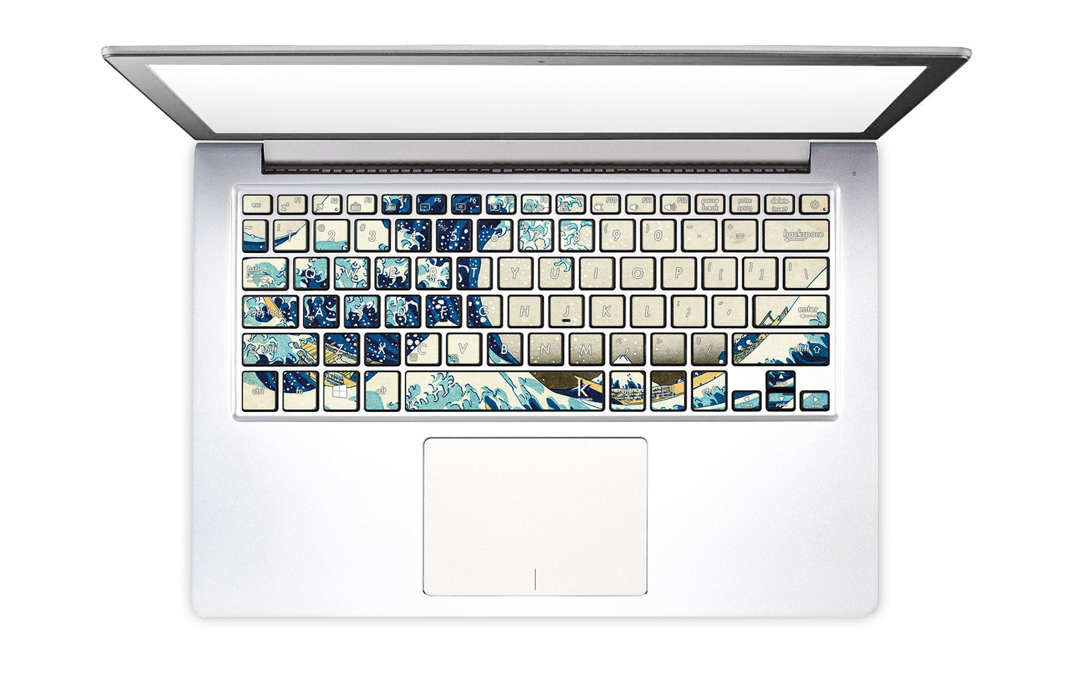 Great Wave of Kanagawa Laptop Keyboard Stickers decals key overlays