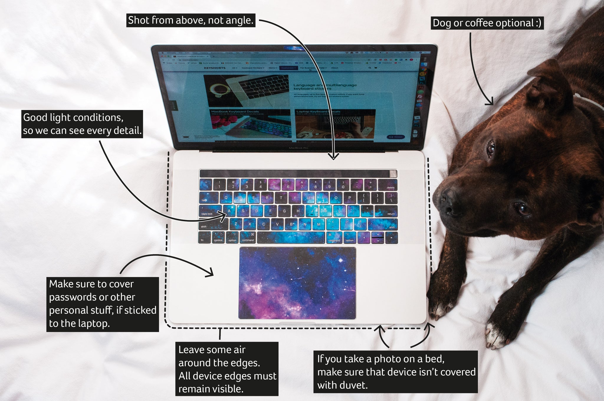 How to take a laptop photo