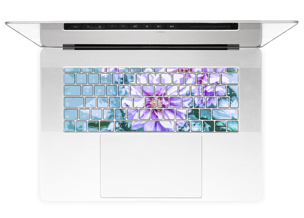 June Flowers MacBook Keyboard Stickers alternate