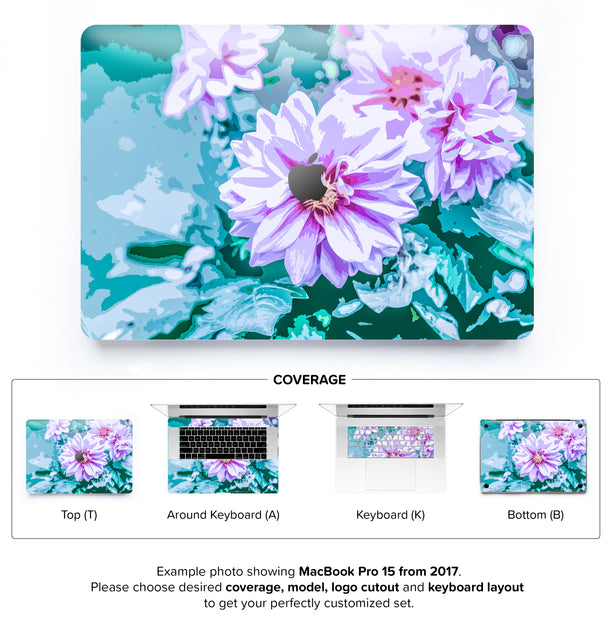 June Flowers MacBook Skin