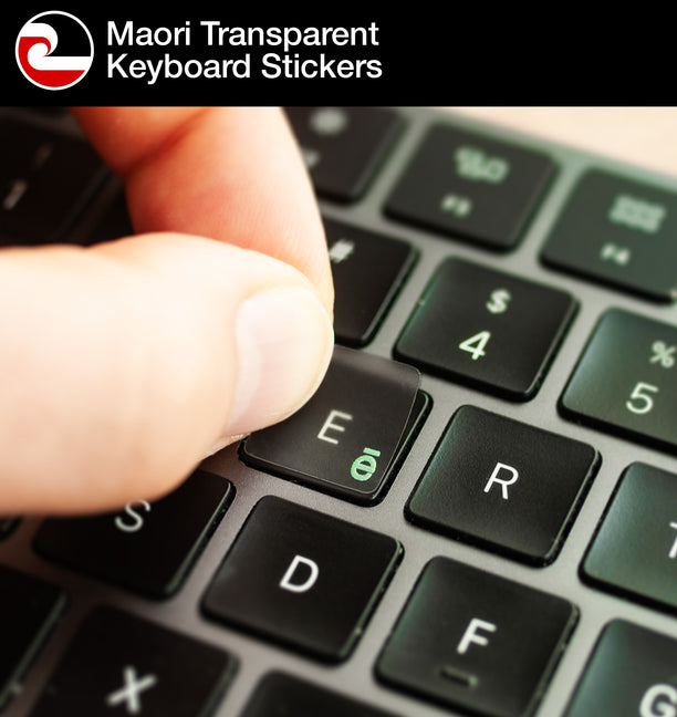 Maori Transparent Keyboard Stickers