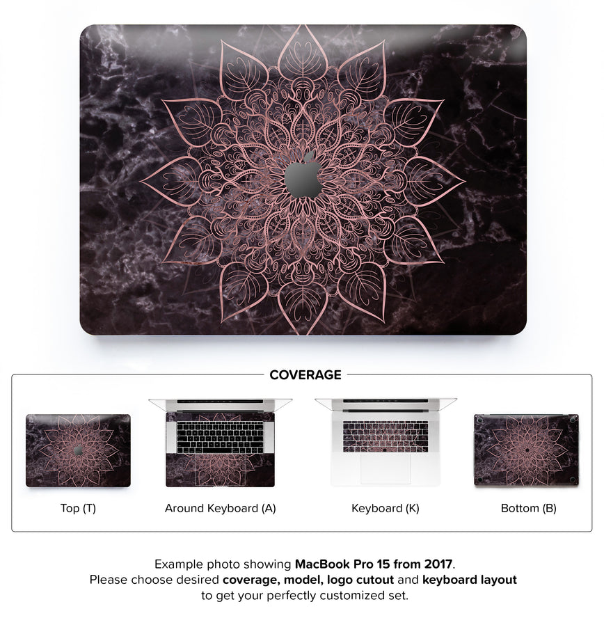 Marbleous Mandala MacBook Skin