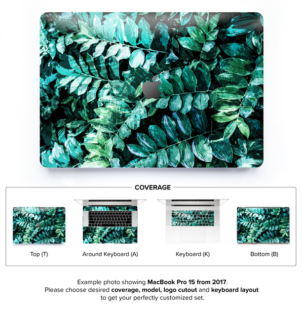 Mineral Leaves MacBook Skin