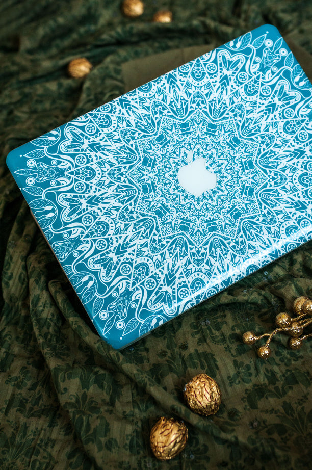 Mint Mandala MacBook Skin at Keyshorts.com - 5