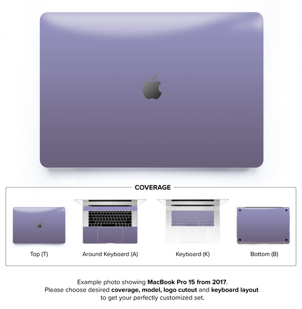 Orchid Gray MacBook Skin