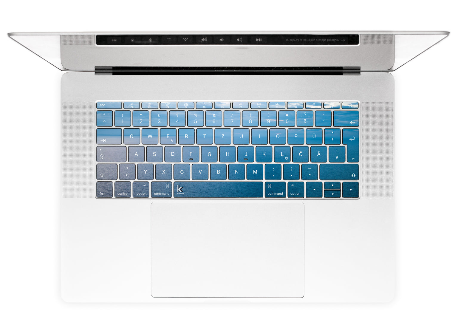 Pastel Ocean MacBook Keyboard Stickers alternate DE