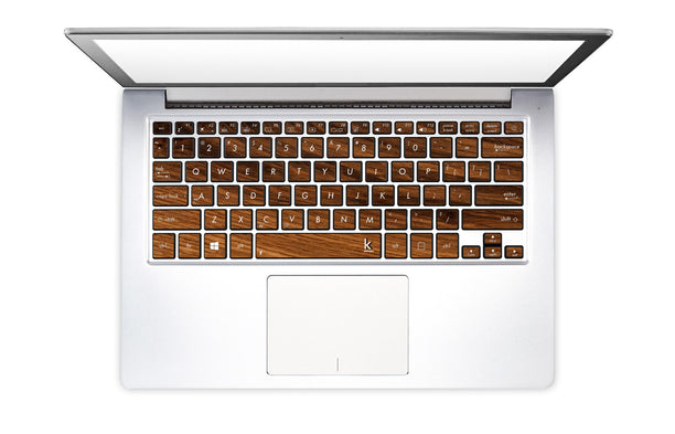 Rustic Wood Laptop Keyboard Stickers