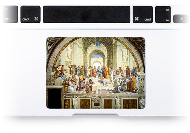 School of Athens MacBook Trackpad Sticker at Keyshorts.com