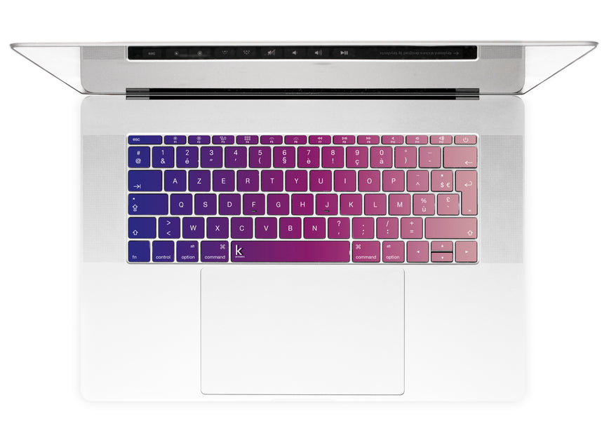 Decorative French AZERTY keyboard decals for MacBook FR