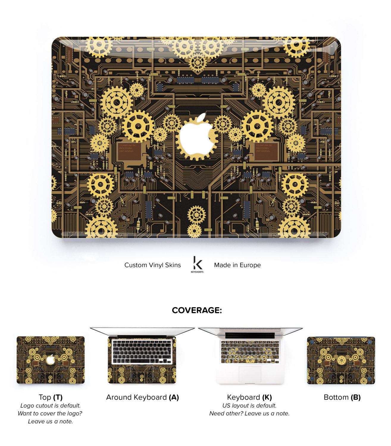 Steampunk MacBook Skin