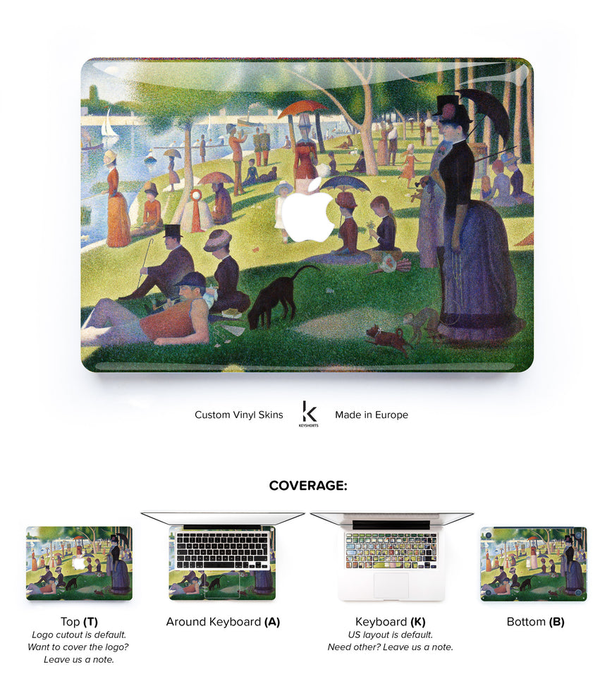 Sunday Afternoon on the Island of La Grande Jatte MacBook Skin