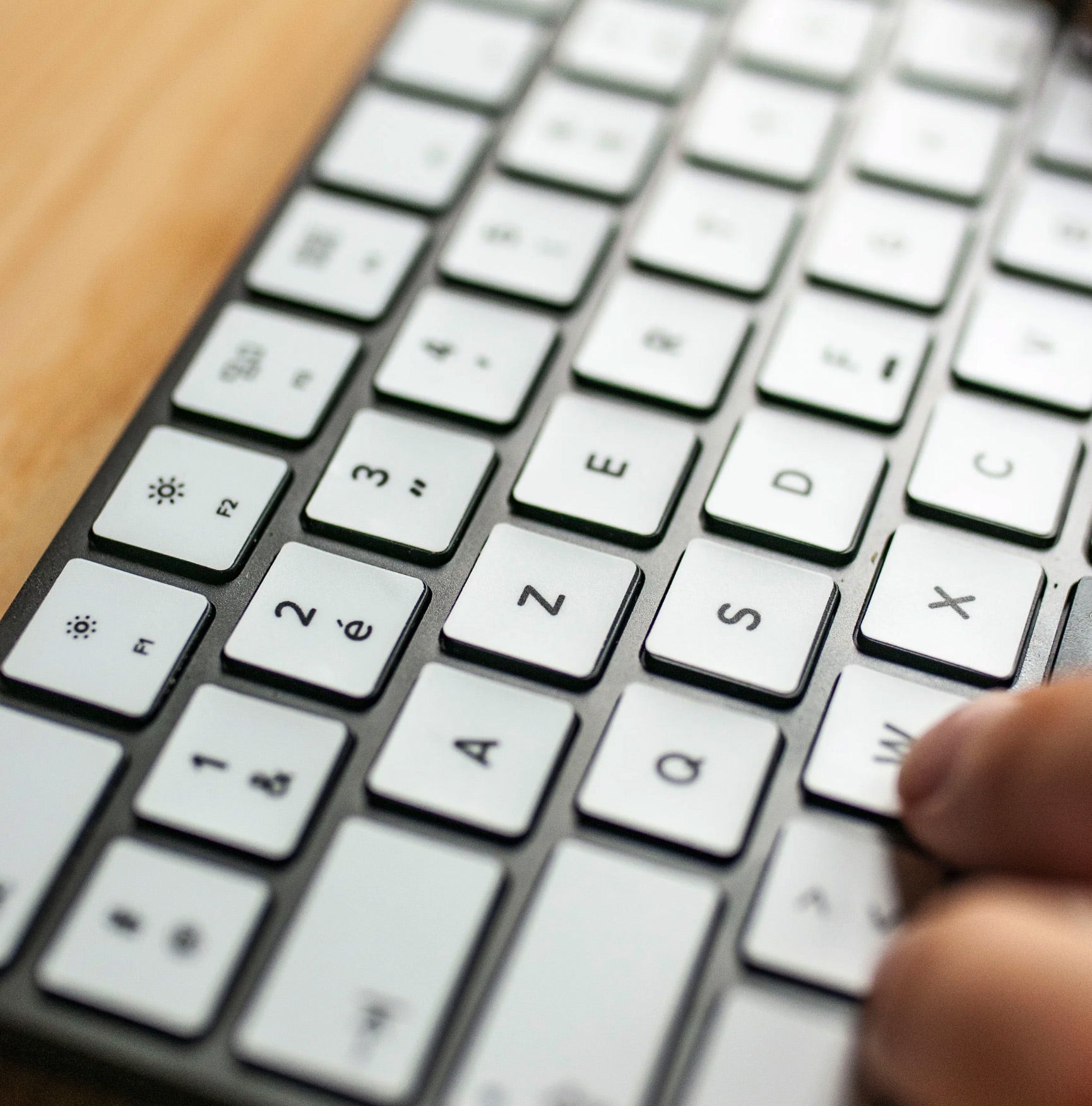 White keyboard stickers