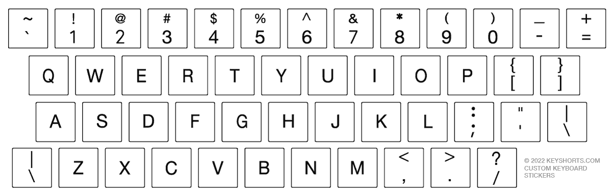 keyboard reference small